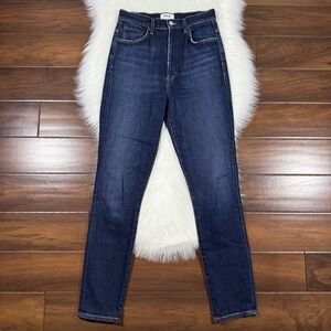 Agolde Women's Size 26 Pinch Waist Skinny Denim Jeans‎ in Ovation Blue Dark Wash